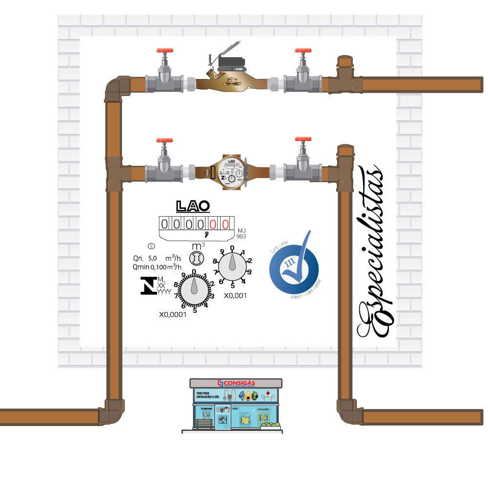 hidrômetro Multijato Magnético 3,5M³