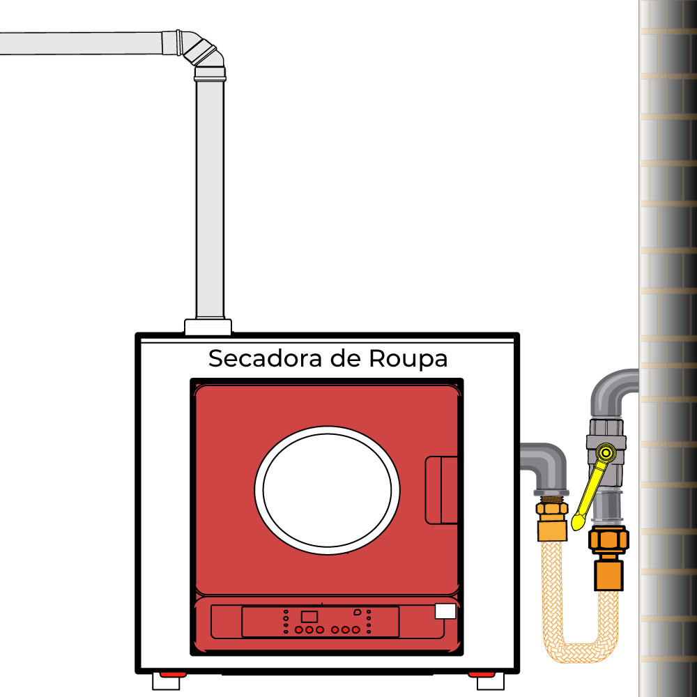 mangueira tomback cobre aquecedor gás